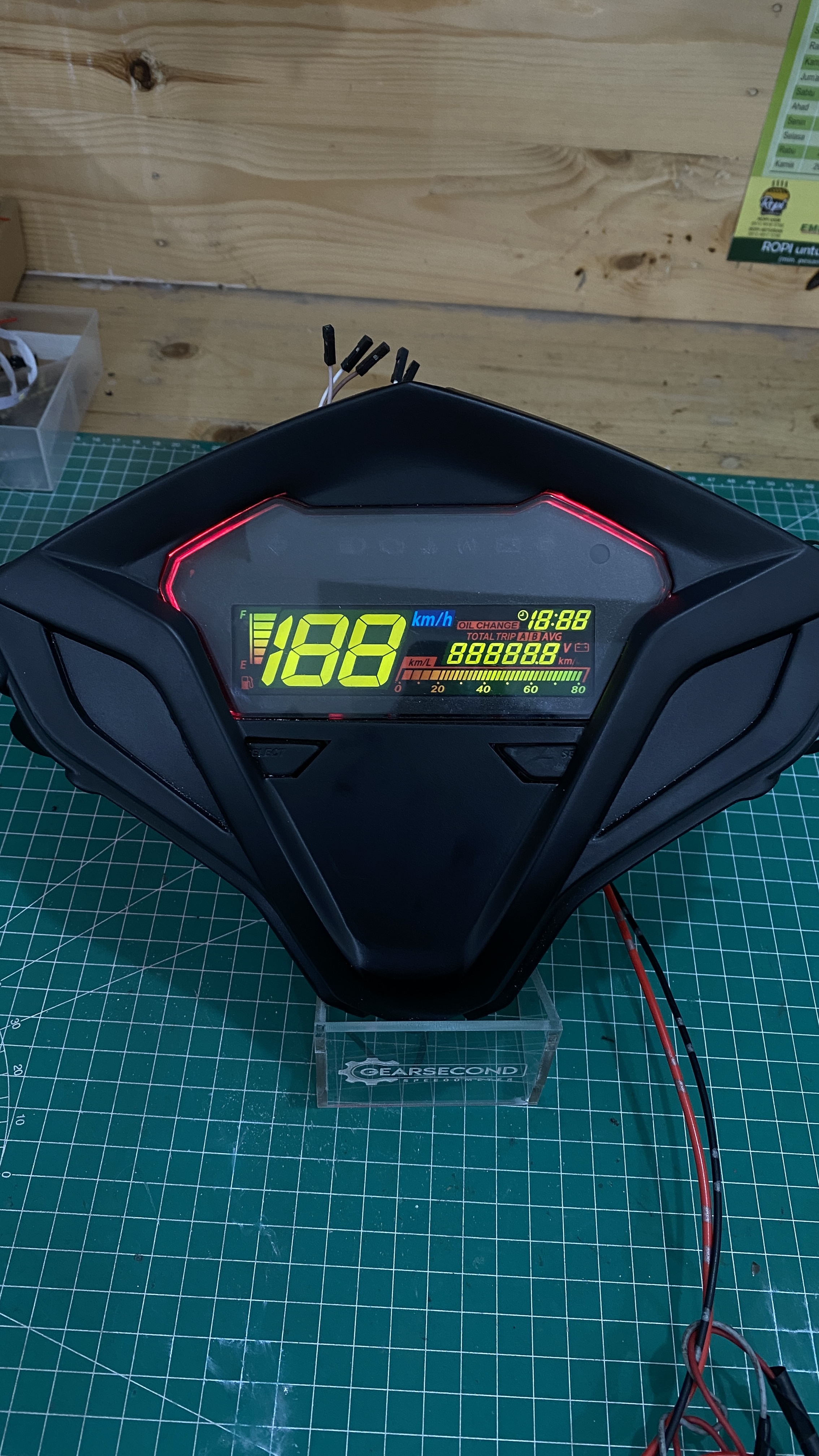 Dok. Gearsecond Speedometer - Custom Speedometer Vario 125 Old Upgrade Digital Vario 150/160